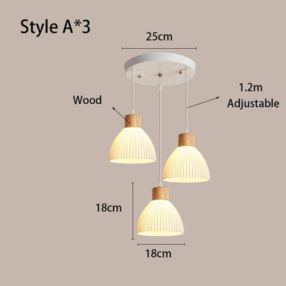 Art 3D Printing Chandelier Simple Modern Restaurant Light Net Red Cream Wind Bedroom Bedside Atmosphere bar Chandelier
