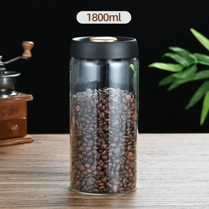 Press-Type Coffee Vacuum Storage Jar