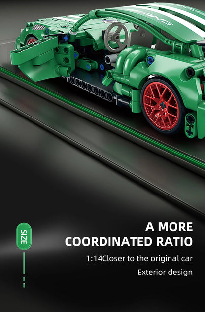 Tech Racer 456: Pull-Back Super Car Building Set (Ages 6–12)