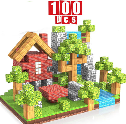 Magnet World Builder: 100-Piece Magnetic Blocks Set (Ages 4–12)
