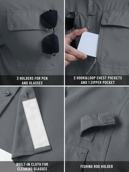 Men's Long Sleeve Quick-Dry Shirt – UPF 50+ Sun Protection & Outdoor Performance