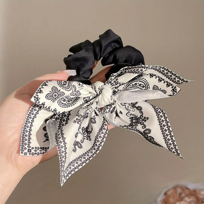 Elegant Retro Double - sided Cashew Flower Love Bow Hair Clip, Suitable for Women, a Good Choice for Birthdays and Festivals.
