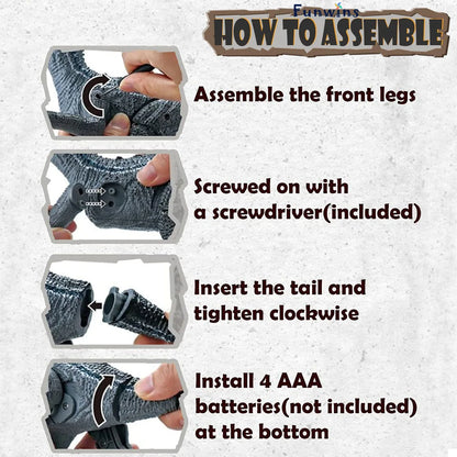 Raptor March: Dinosaurio RC que camina y ruge (de 6 a 12 años)