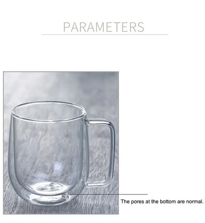 Double Wall Glass Coffee Mug