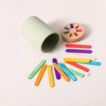 ColourMatch Bucket: Montessori Silicone Sorting Toy (Ages 1–3)