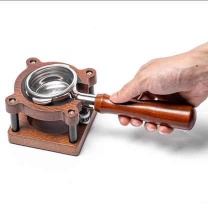 Wooden Coffee Tamper Station & Portafilter Holder