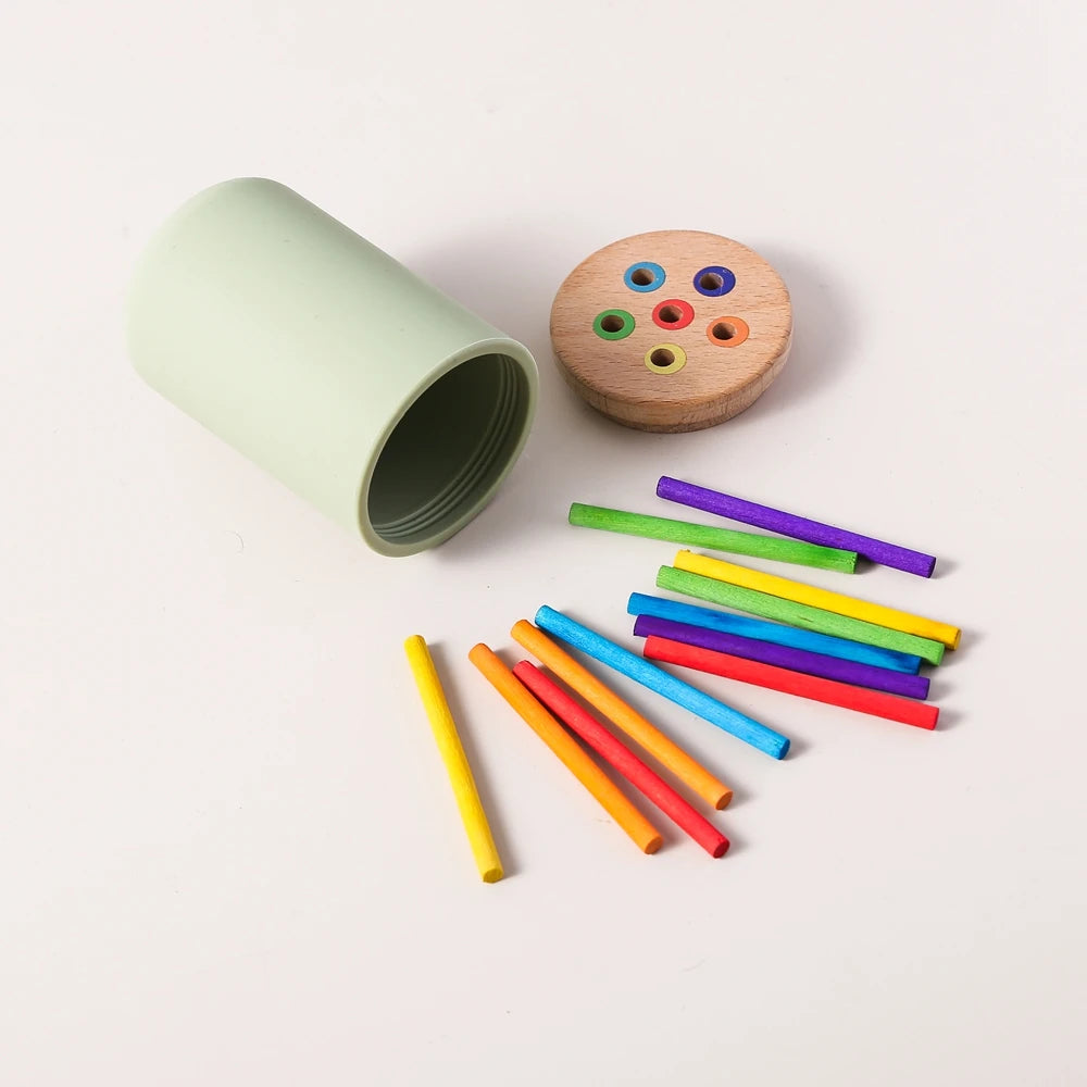 ColourMatch Bucket: Montessori Silicone Sorting Toy (Ages 1–3)