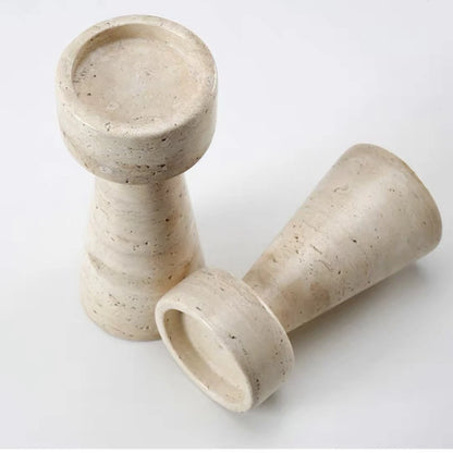 Homestay Retro Stone Candle Holder
