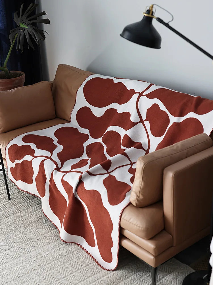 Nordic Weave: Imitation Cashmere Throw Blanket