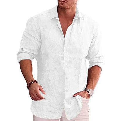 Coastline Shirt: Cotton-Linen Ease for Modern Days