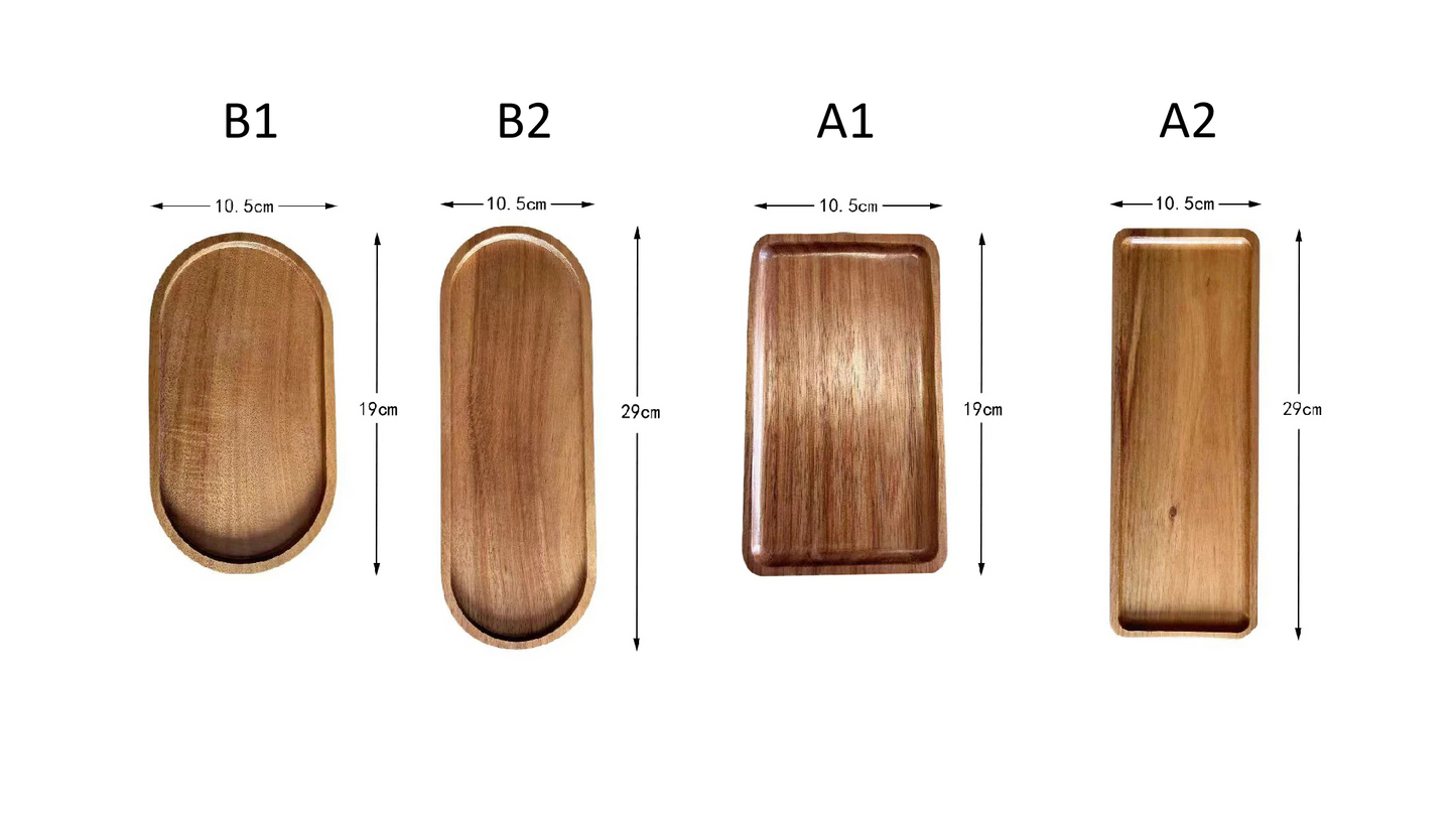 Bamboo Essence: Japanese Solid Wood Tray