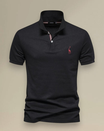 Men's Classic Cotton Polo Shirt – Short Sleeve Summer Comfort, Refined Look