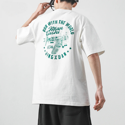 Vintage Trend Heavyweight Short-Sleeved T-Shirt: Built for the Bold