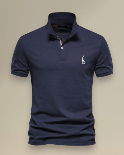 Men's Classic Cotton Polo Shirt – Short Sleeve Summer Comfort, Refined Look