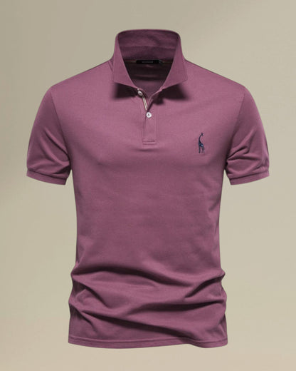 Men's Classic Cotton Polo Shirt – Short Sleeve Summer Comfort, Refined Look