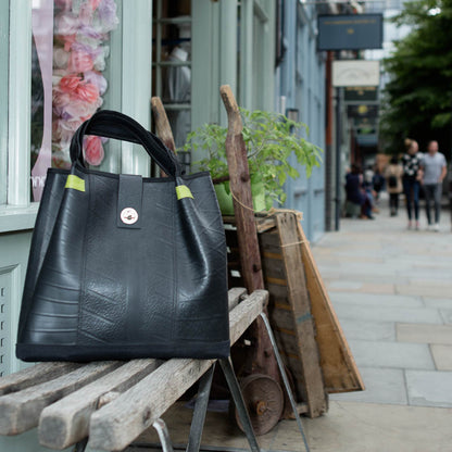 Anna Recycled Rubber Vegan Tote Bag (2 Colours Available)-4