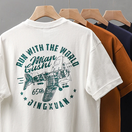 Vintage Trend Heavyweight Short-Sleeved T-Shirt: Built for the Bold