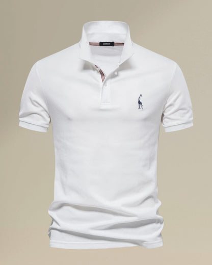 Men's Classic Cotton Polo Shirt – Short Sleeve Summer Comfort, Refined Look